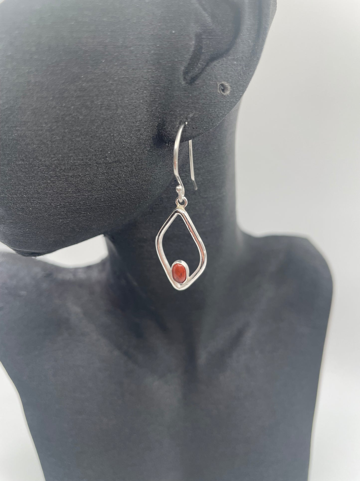 Red Jasper Teardrop Earrings