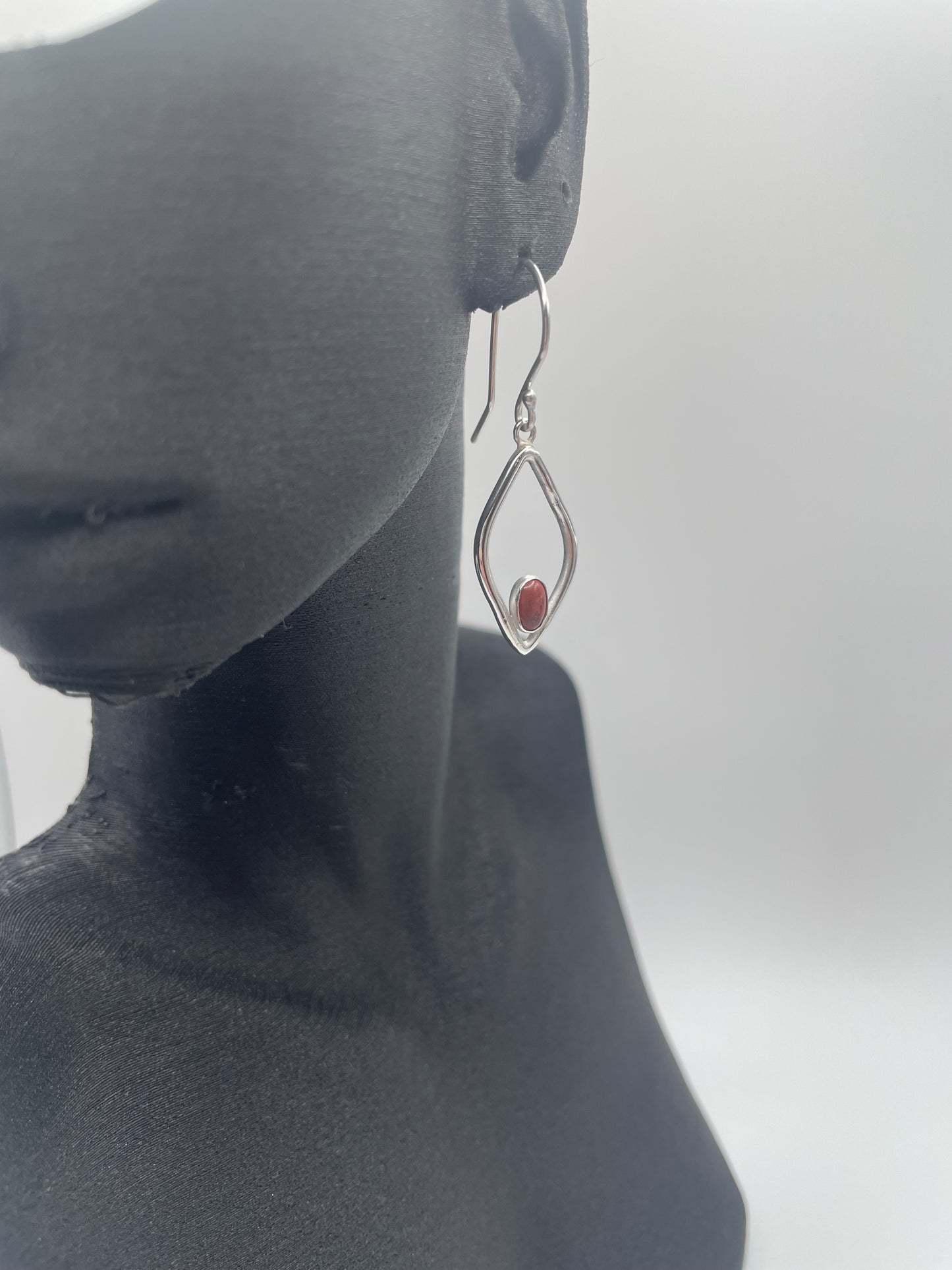 Red Jasper Teardrop Earrings