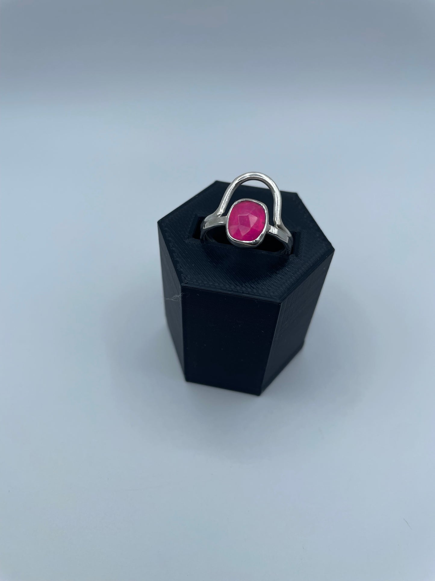 Pink Opal Ring Set, Size 7