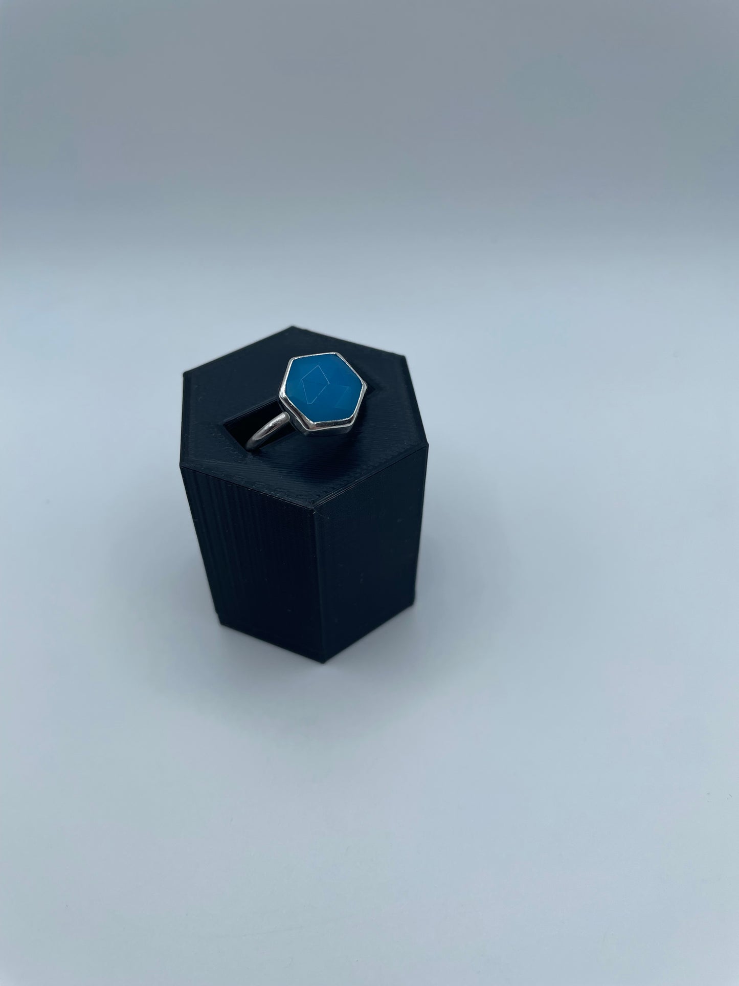 Blue Chalcedony Ring, Size 7
