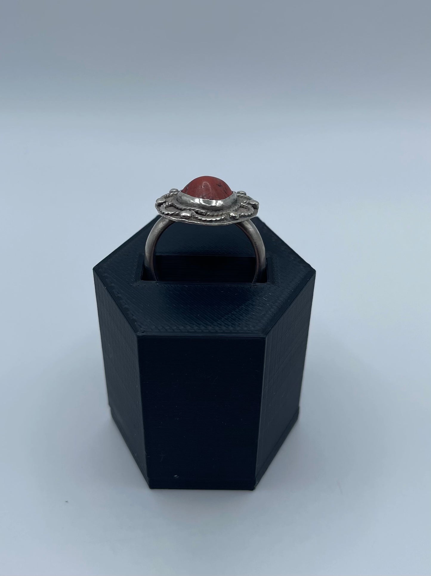 Red Jasper Ring, Size 7.5