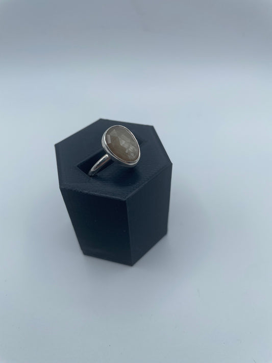 Golden Hour Faceted Yellow Sapphire Ring (Size 5.5)