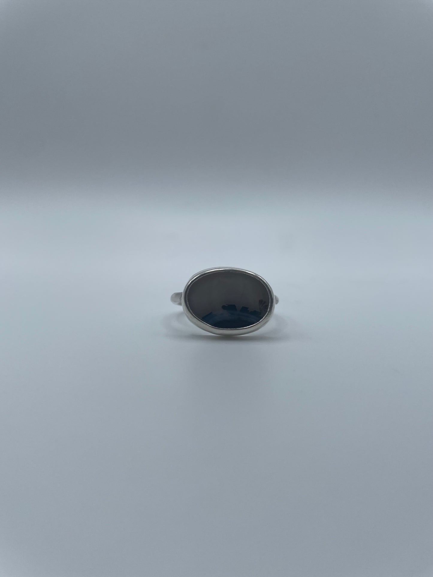 Scenic Dendritic Agate Ring, Size 9