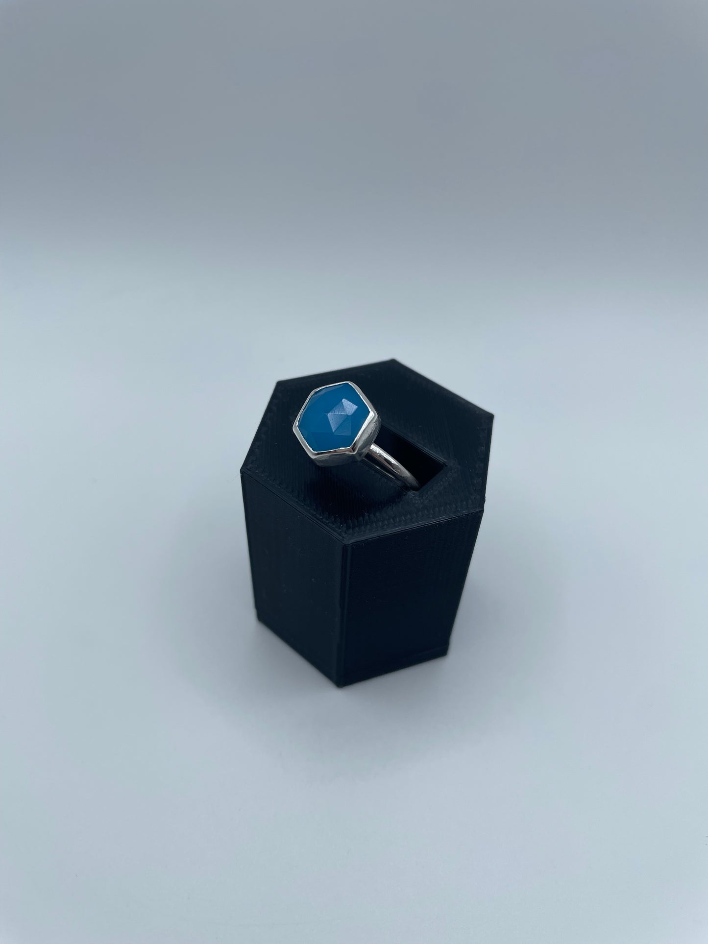 Blue Chalcedony Ring, Size 7