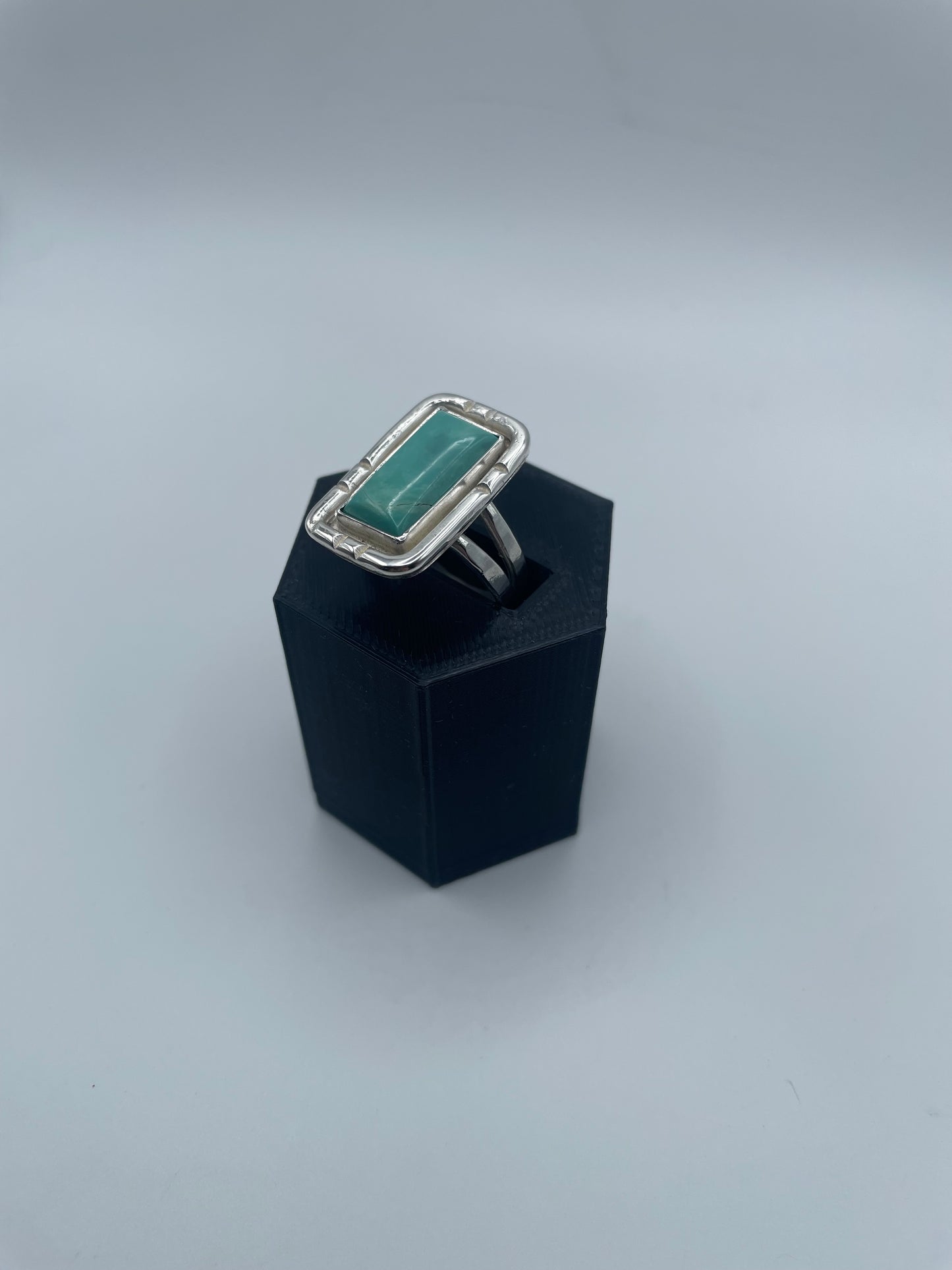 Kingman Sky Turquoise Ring (Size 7)