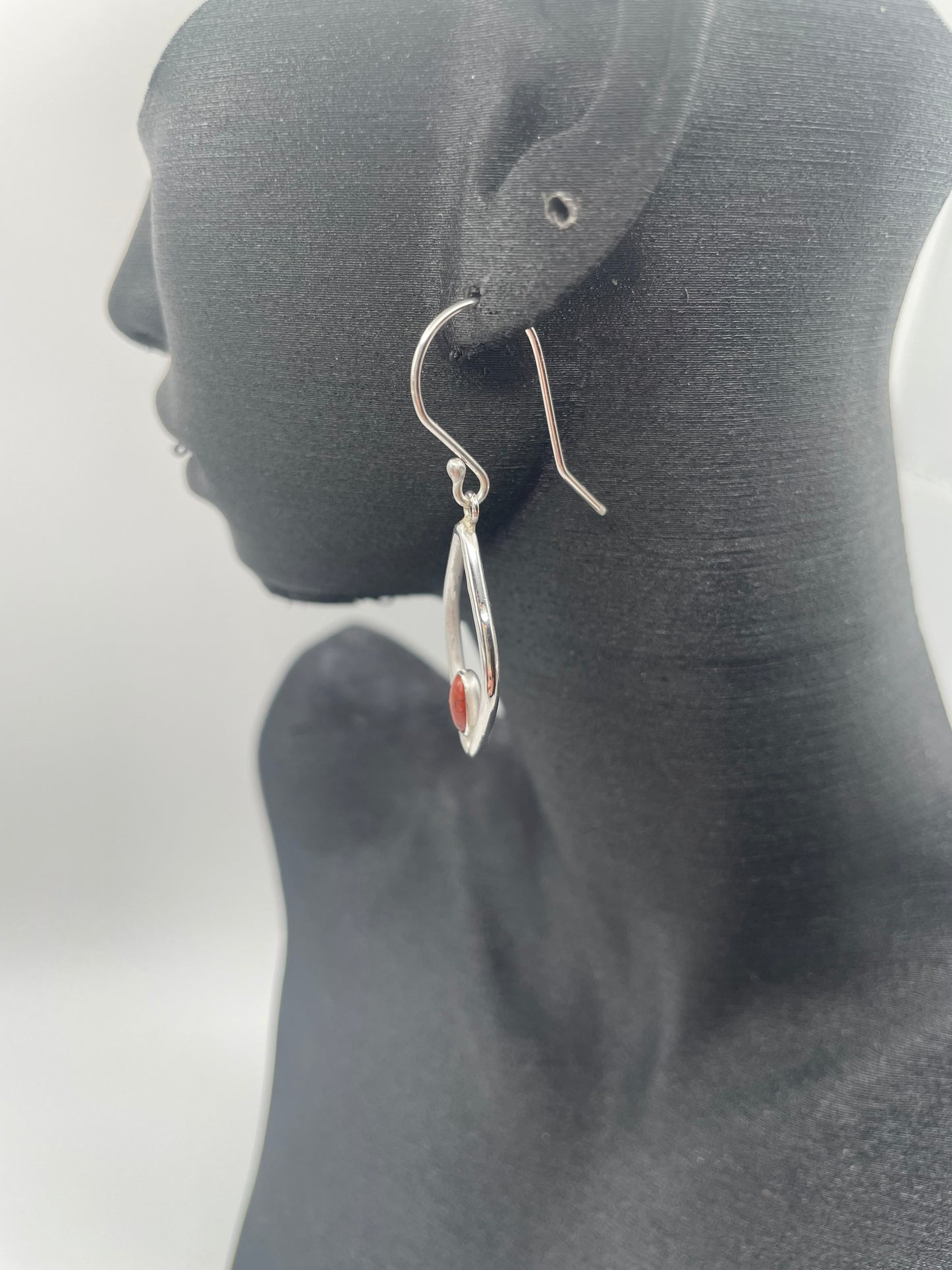 Red Jasper Teardrop Earrings
