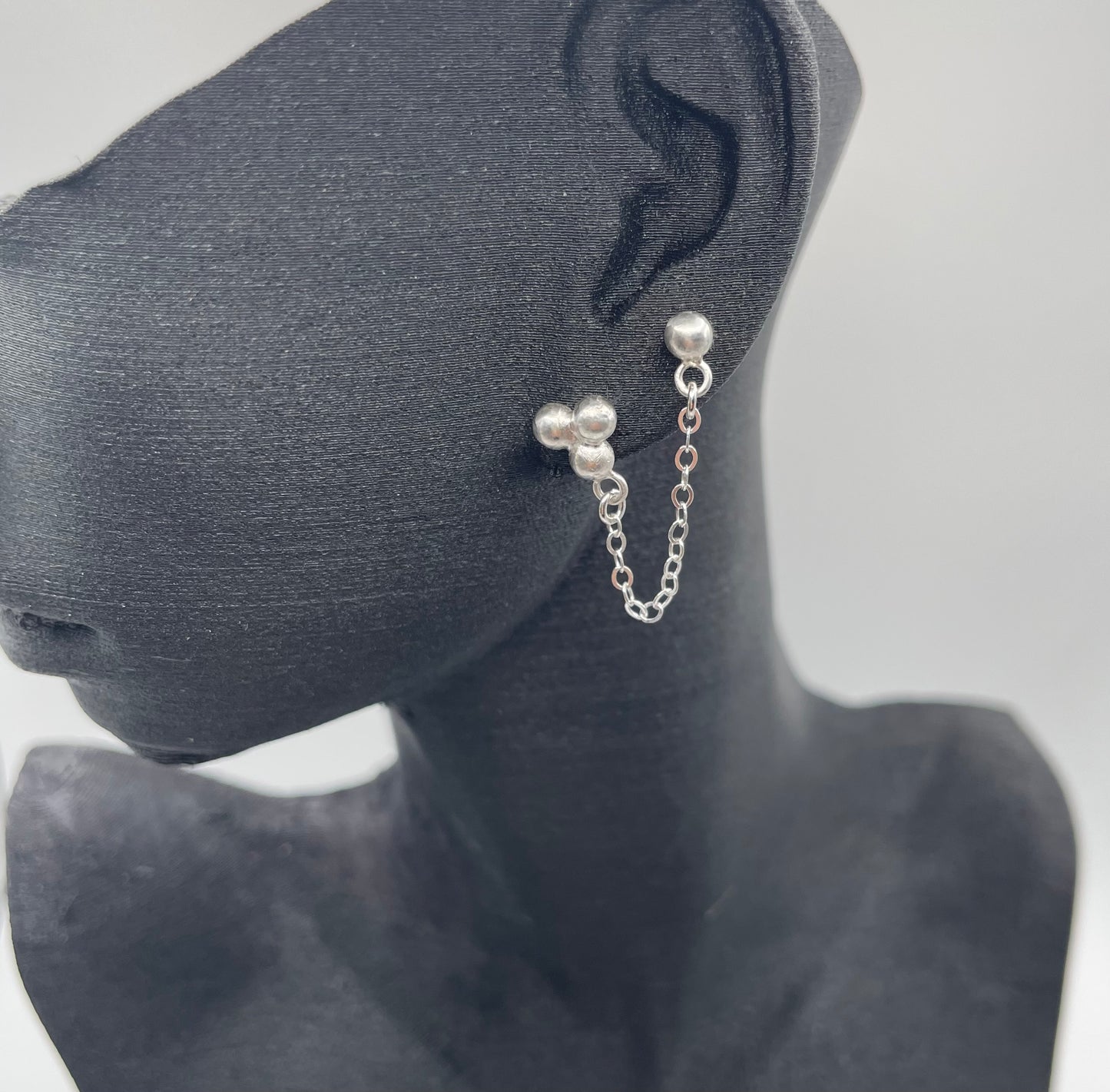Argentium Sterling Swing Stud Earrings
