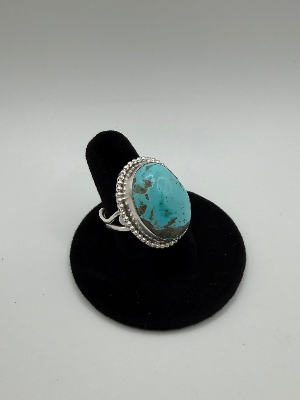 Turquoise Chunky Statement Ring, Size 8.5