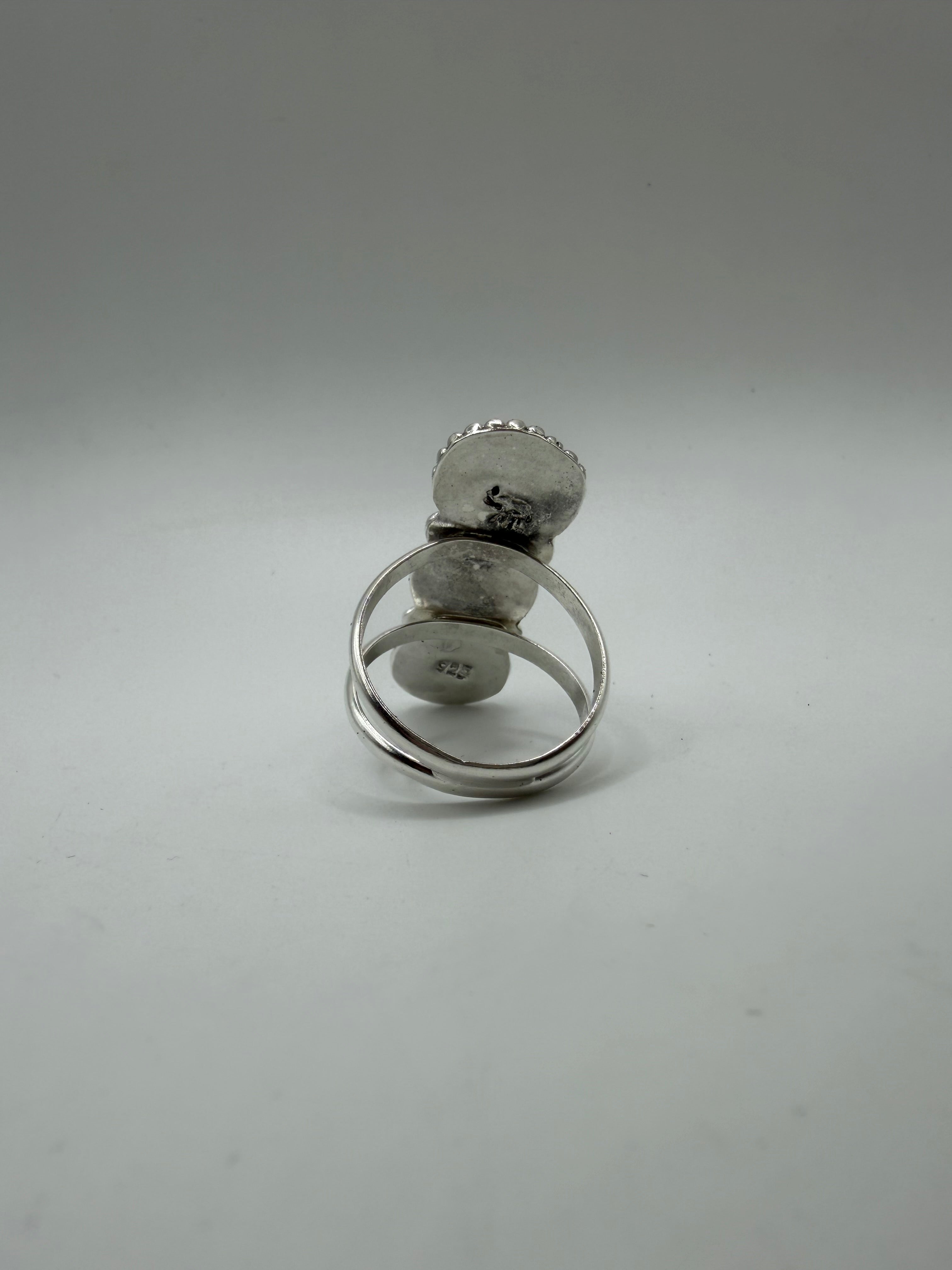 Palomino Turquoise Triplet Ring, Size 8