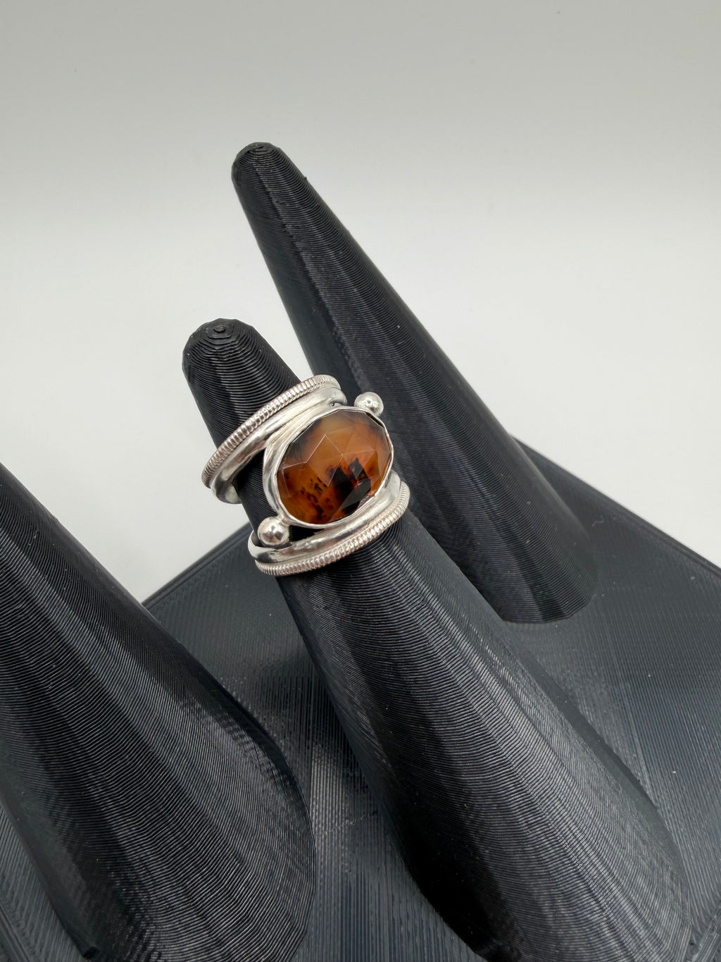 Montana Agate Statement Ring, Size 5.5