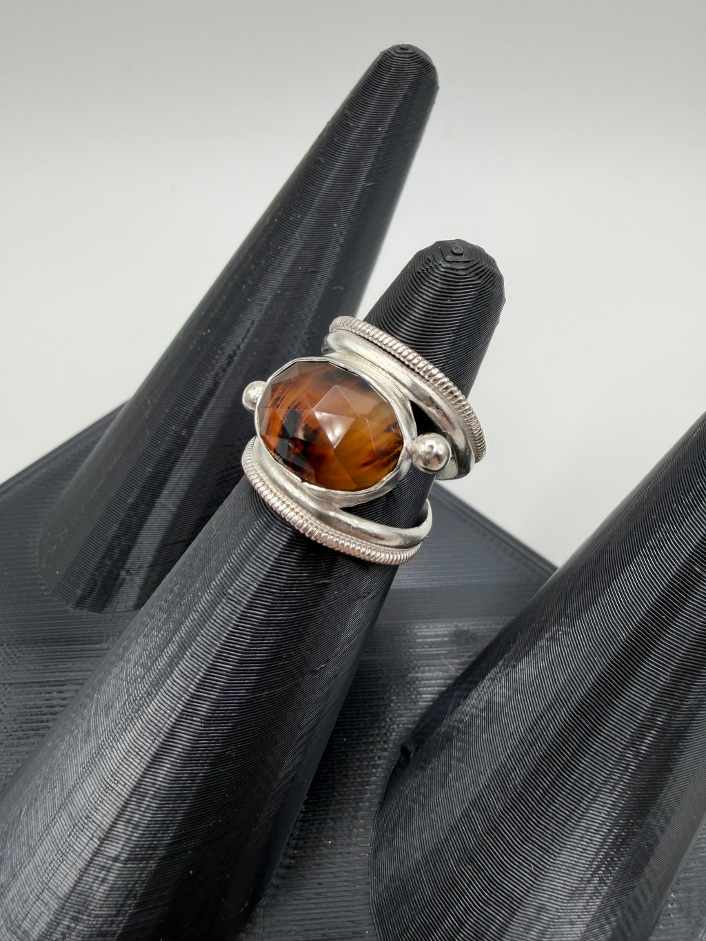 Montana Agate Statement Ring, Size 5.5