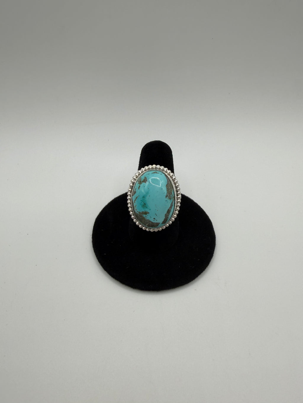Turquoise Chunky Statement Ring, Size 8.5