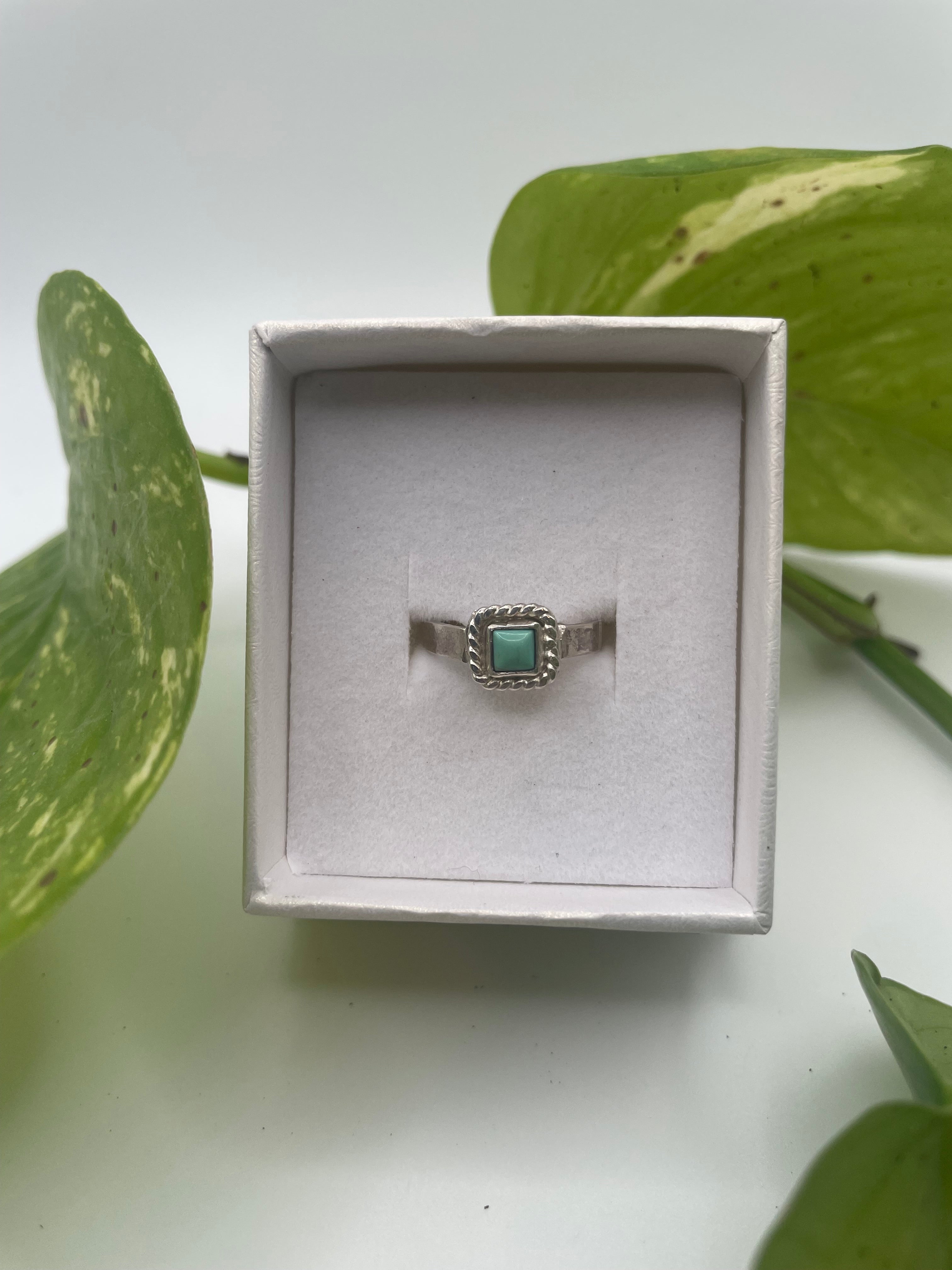 Kingman Sky Turquoise Ring, Size 5