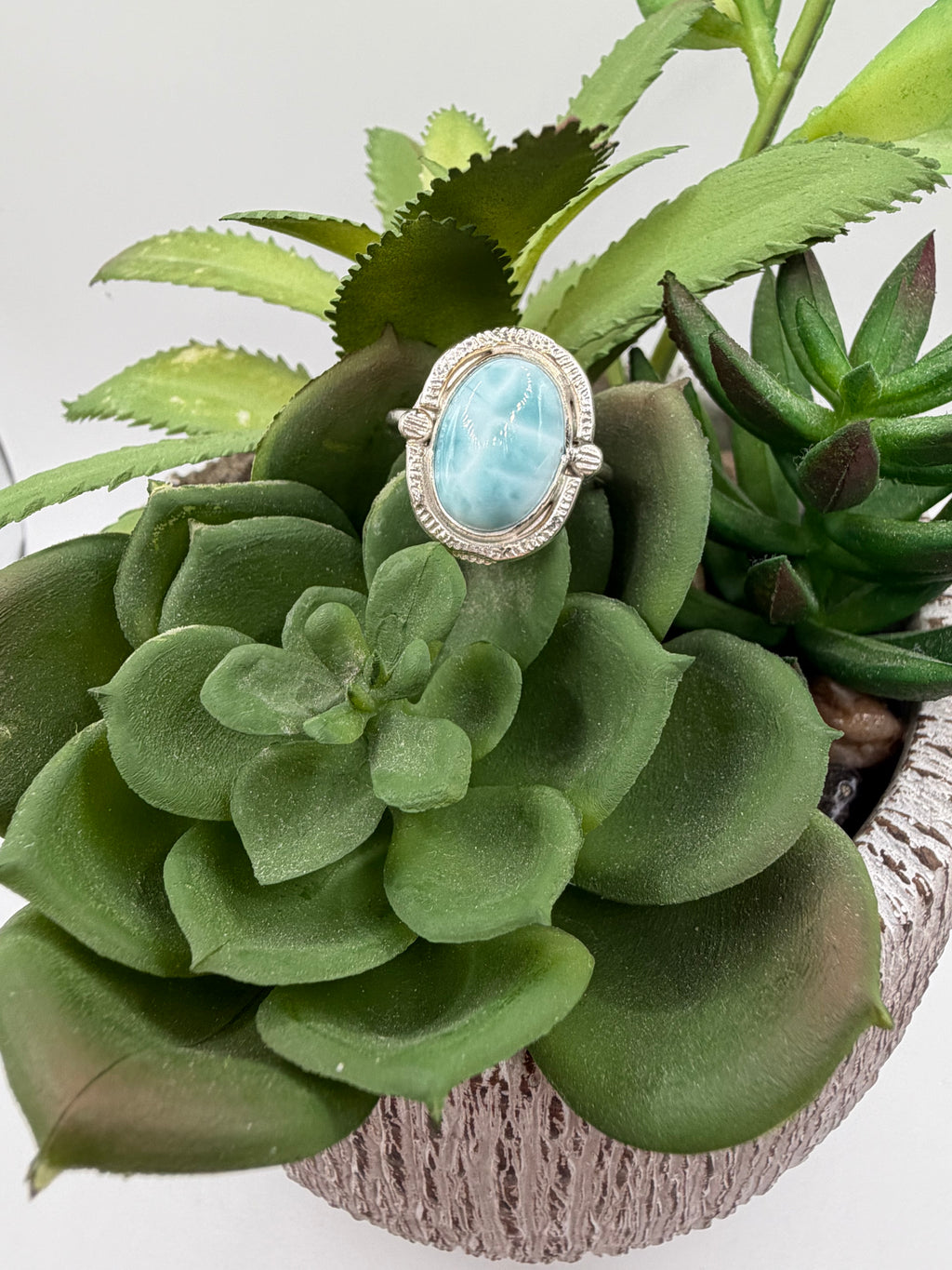 Larimar Ring, Size 7
