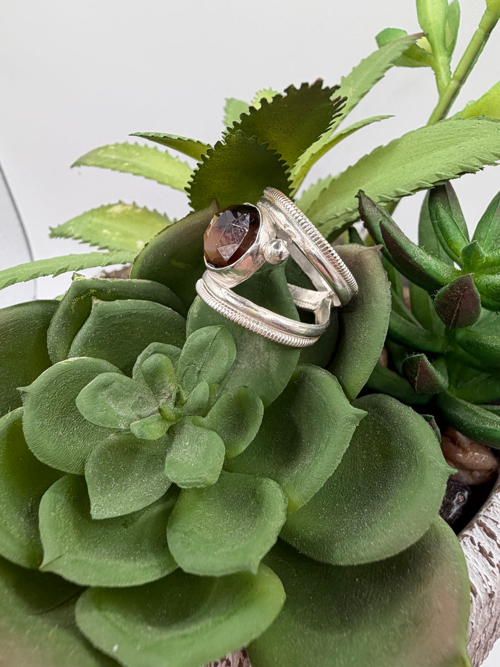Montana Agate Statement Ring, Size 5.5