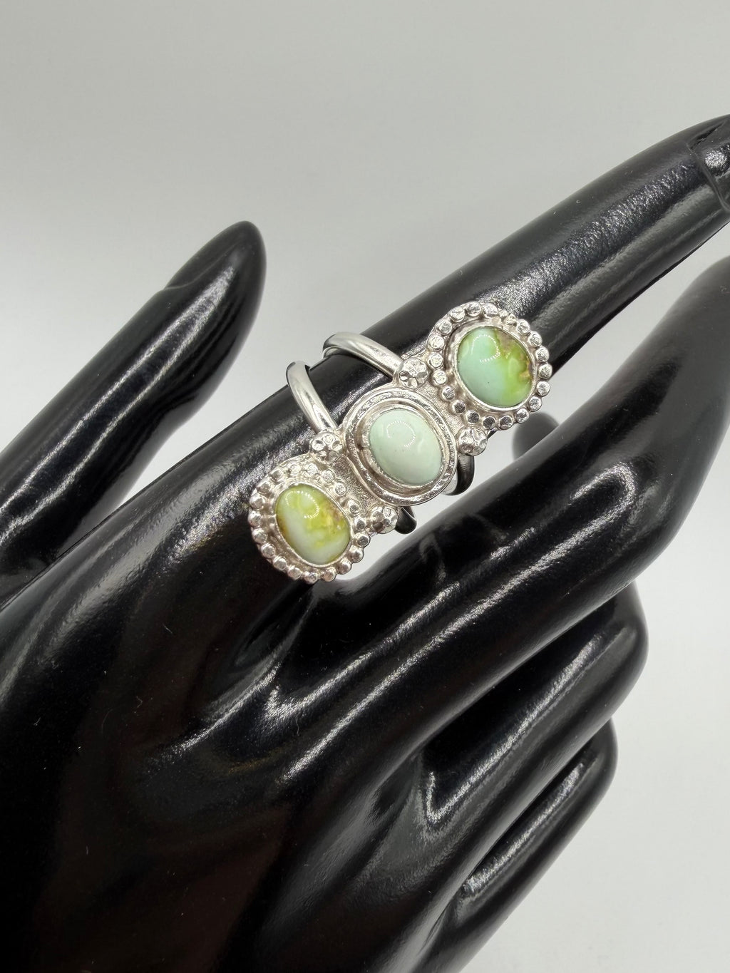 Palomino Turquoise Triplet Ring, Size 8