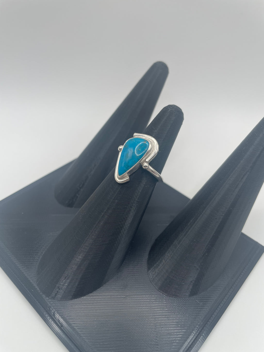 Blue Mohave Turquoise Ring, Size 6.5