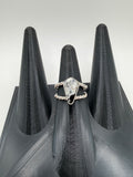 White Buffalo Statement Ring, Size 9