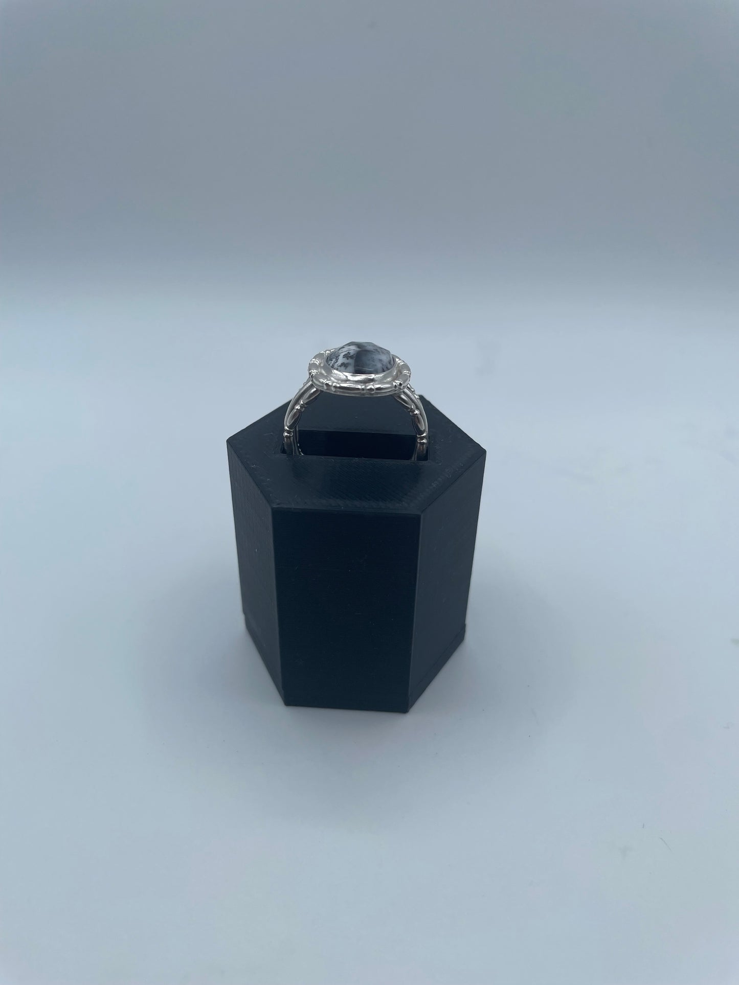 Dendritic Opal Ring, Size 7.5