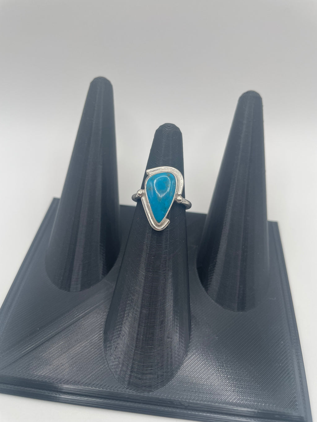 Blue Mohave Turquoise Ring, Size 6.5