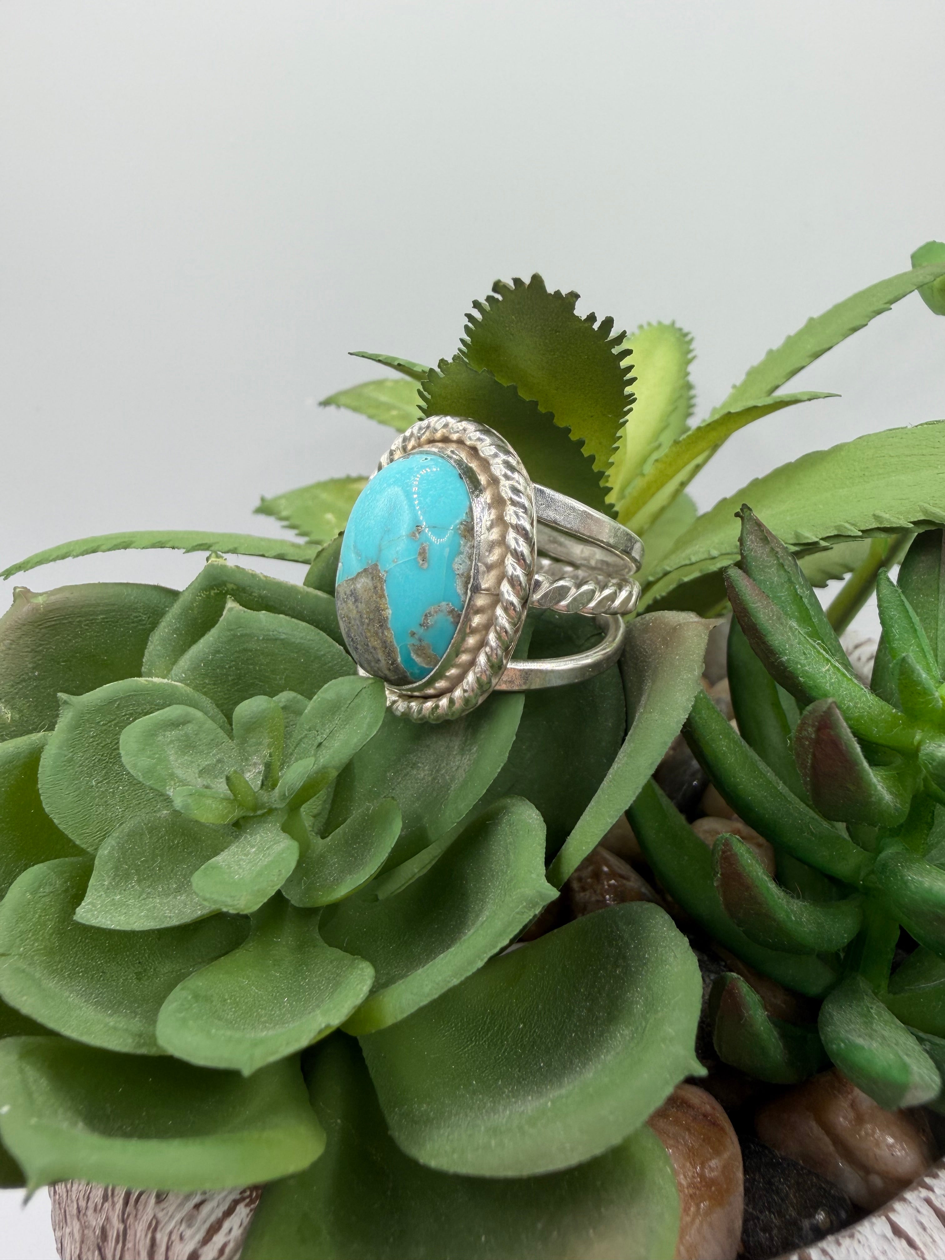 Royston Turquoise Ring, Size 7.5