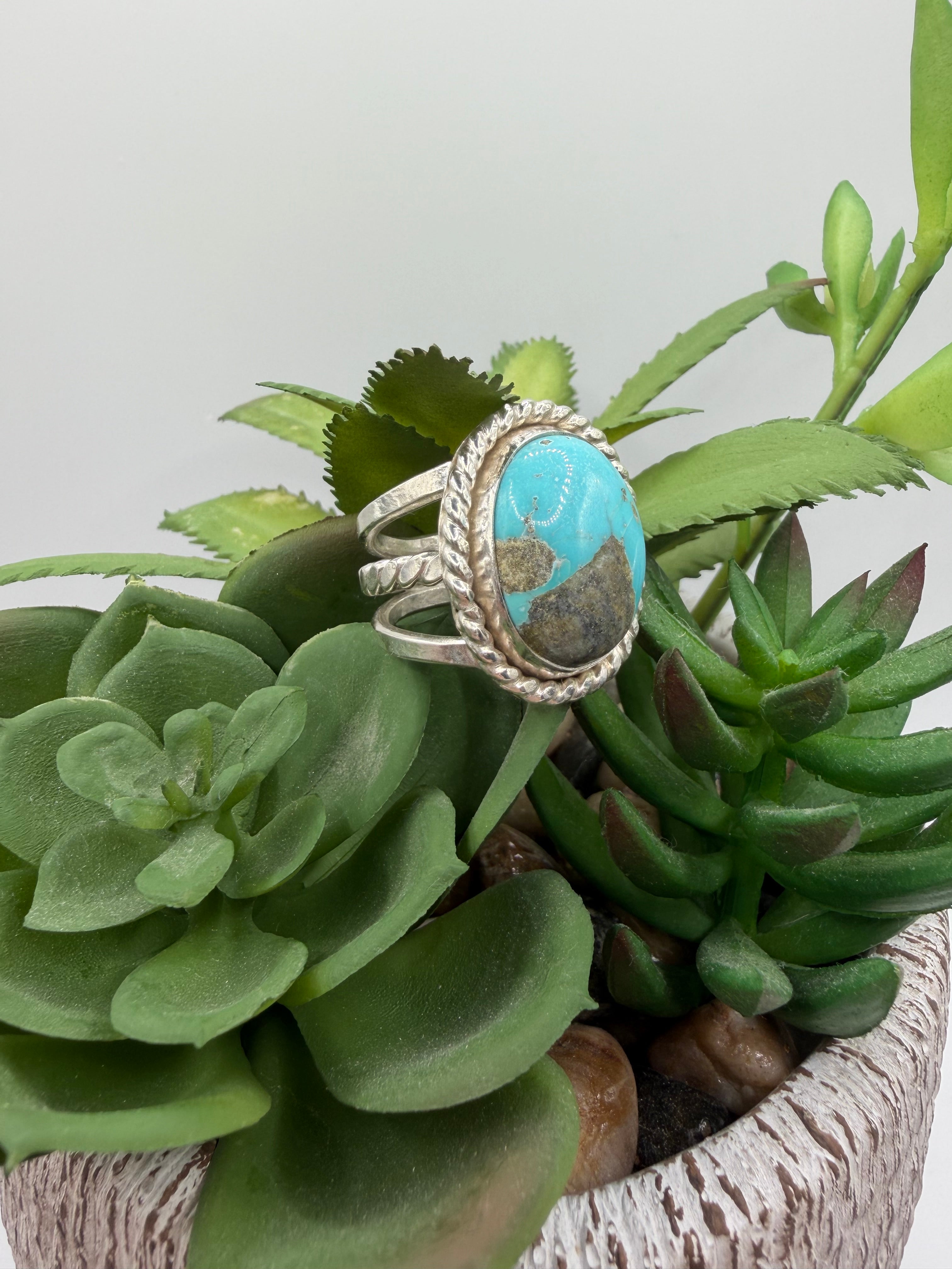 Royston Turquoise Ring, Size 7.5
