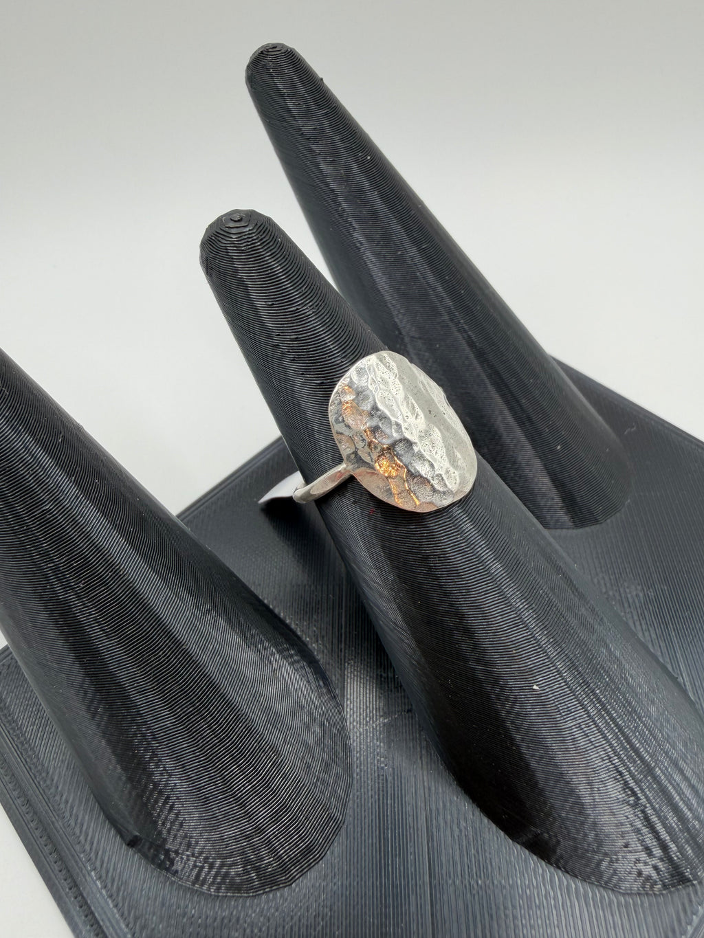Hammered Disk Ring